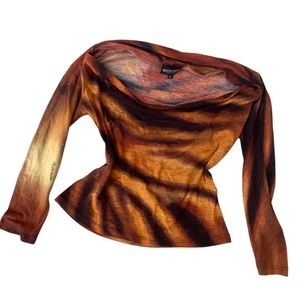 Vintage Roberto Cavalli Tiger Top